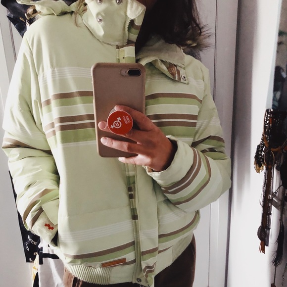 Ski / snowboarding jacket pastel green - Picture 1 of 2